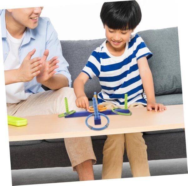 COSMEVIVI 1 Set Anello Anello Giocattolo Bambini Che lanciano Anelli Giocattoli Giocattolo per Il Lancio dell'anello Giocattoli per Bambini Giochi da Esterno per Bambini Toys Nr - Image 3