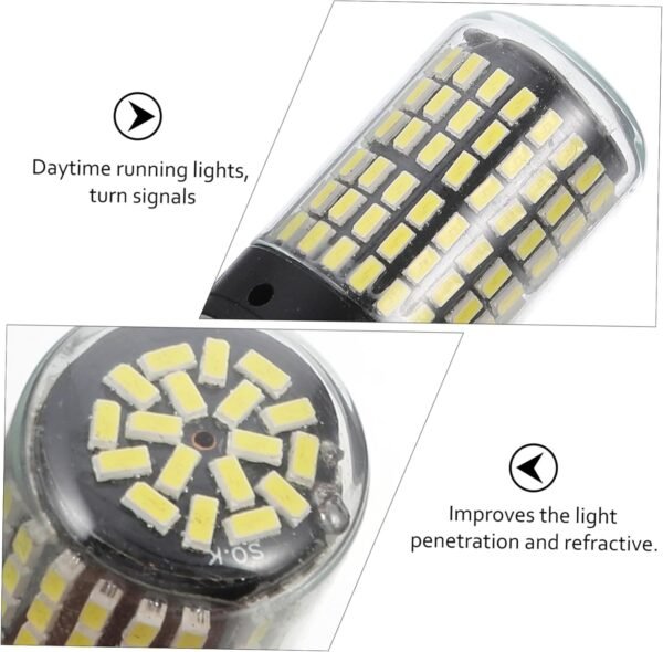 ULTECHNOVO 2 Pezzi Lampadina Led Per Lampada Freno Auto - Lampada Stroboscopica Tecnologia Led Ad Alta Efficienza - Image 4