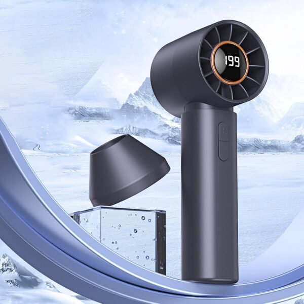 Generico ventilatore, ventilatore portatile - ventilatore personale con Turbo Tech - Motore ad alta velocità, display digitale, per campeggio a batteria per donne - Image 3