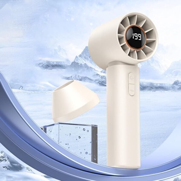 Aufquwk Fan delle mani, fan portatile,Travel porta portatile personale con Air Turbo Tech | Adeguamento a più velocità per casa, attività all'aperto, campeggio, lavoro, spiaggia - Image 2
