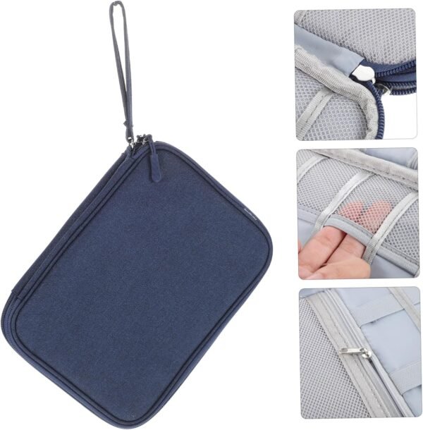Borsa Portaoggetti Per Cavi Elettronici Organizer Per Gadget Cerniera Robusta Doppio Per Un Facile Accesso Agli Accessori Da Viaggio Organizer Tecnologico - Image 5