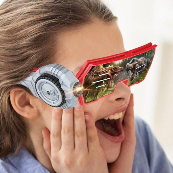 Giocattoli per occhiali da proiezione per bambini, gadget di occhiali divertenti, 20 temi di proiezione scientifica visione tecnologica del modulo proiettore a flip-up per la festa di compleanno di ra - Image 3