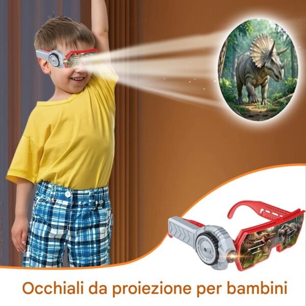 Giocattoli per occhiali da proiezione per bambini, gadget di occhiali divertenti, 20 temi di proiezione scientifica visione tecnologica del modulo proiettore a flip-up per la festa di compleanno di ra - Image 8