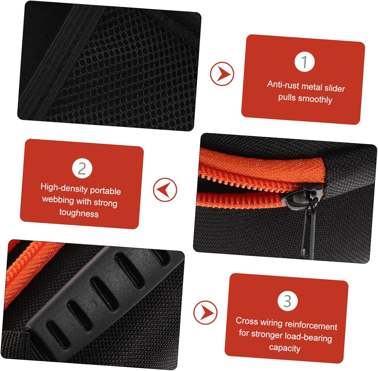 OSALADI 2 Pezzi Kit Di Strumenti Gadget Tecnologici Borsa Da Elettricista Cacciavite Trapano Da Tasca Strumenti Cavo Con Cerniera Cassetta Degli Attrezzi Cintura Auto Elettrica Kit Di - Image 9