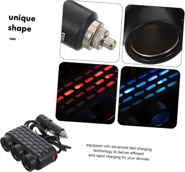 ULTECHNOVO Convertitore Di Potenza Per Caricabatteria Da Auto Accessori Per Auto Caricabatteria Per Auto Caricabatteria Universale Per Veicoli Adattatore Per Auto Per Presa Presa Per Auto - Image 3