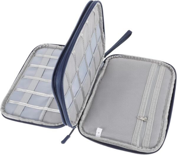 Borsa Portaoggetti Per Cavi Elettronici Organizer Per Gadget Cerniera Robusta Doppio Per Un Facile Accesso Agli Accessori Da Viaggio Organizer Tecnologico