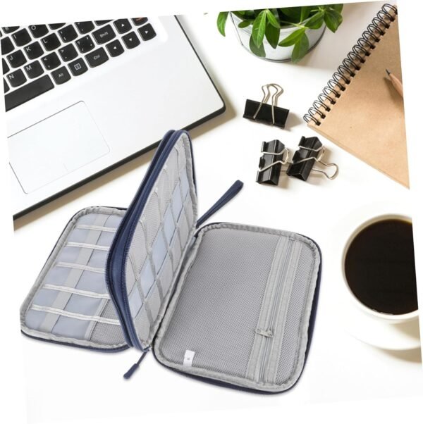 Borsa Portaoggetti Per Cavi Elettronici Organizer Per Gadget Cerniera Robusta Doppio Per Un Facile Accesso Agli Accessori Da Viaggio Organizer Tecnologico - Image 8