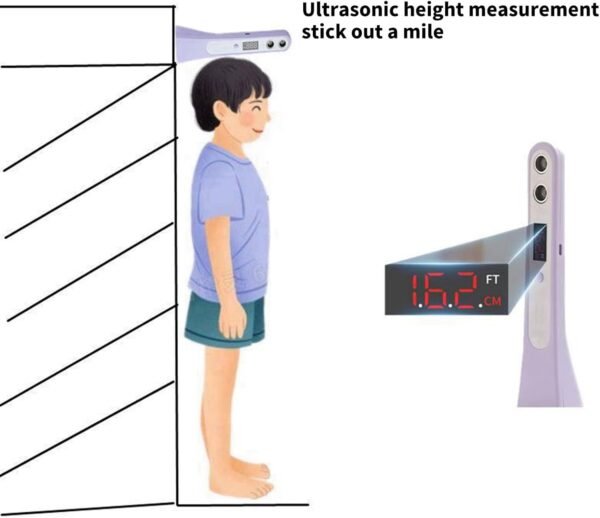 Disegni accurati dell'attrezzatura di misura dell'altezza non dei gadget di misura dell'altezza per i bambini & gli anziani - Image 2
