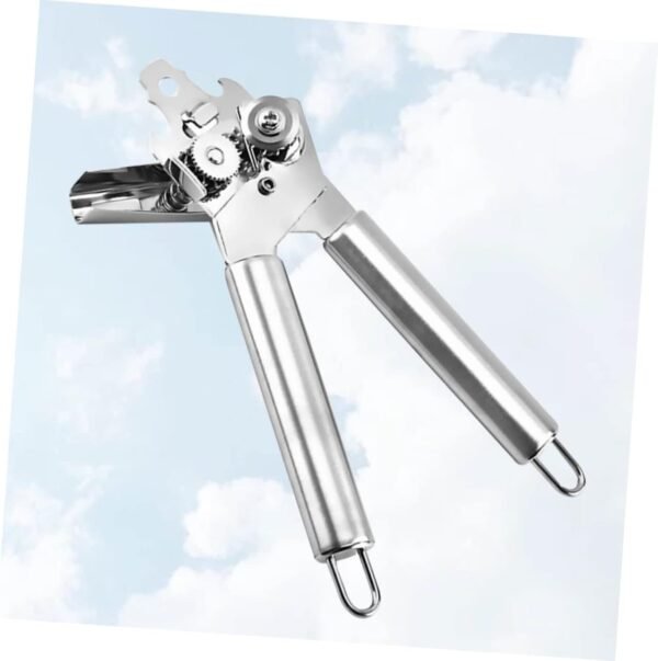 Pratico Apriscatole in Argento Sollevatore Per Coperchi Utensile Da Cucina Multifunzione Apribottiglie Per Birra Per - Image 4