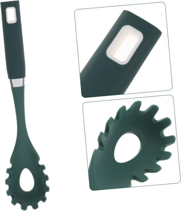 MAGICLULU Cucchiaio Per Pasta Antigraffio Cucchiaio Per Pasta in Silicone Mestolo Per Spaghetti Gadget Da Cucina Paletta Manico Carino Stile Casuale - Image 5