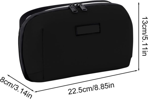 Borsa Di Stoccaggio Del Cavo Dati, Custodia Tecnologica, Supporto Del Cavo Sfollato, Chiusura Con Cerniera, Imbottitura Resistente Agli Ammortizzatori, 22.5x13x8 Cm, Per Telefono Caricabatterie, Filo, - Image 5