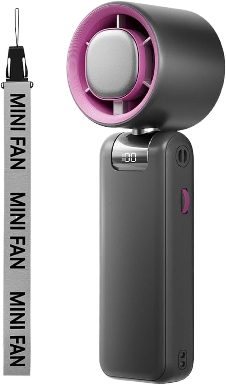 Generico Fan personale, fan portatile personale - Ventola di raffreddamento pieghevole | Dispositivo di circolatore ad aria ricaricabile USB per casa, studio, viaggi, shopping, campeggio