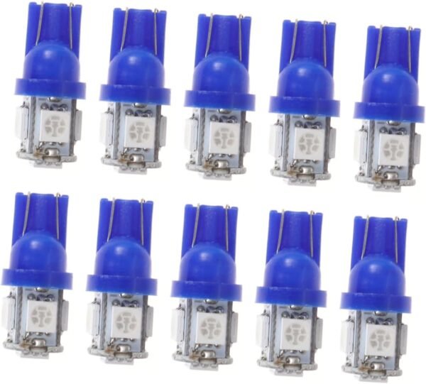 ULTECHNOVO Kit Di Illuminazione Per Auto A Led Da 2 Set: Lampadine T10 Con Tecnologia Di Errore 5050 5smd Facile Da Installare Per Luci Di Retromarcia Laterali Per Targa Baule 10 Pezzi*2 - Image 3