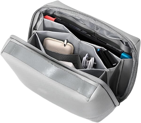 Organizzatori di cavi da viaggio, Organizzatori di gadget USB digitali, Borse portatili per cavi da viaggio, Scatola portaoggetti per caricabatterie, Organizzatore tecnologico antiurto per viaggi, Uom - Image 7