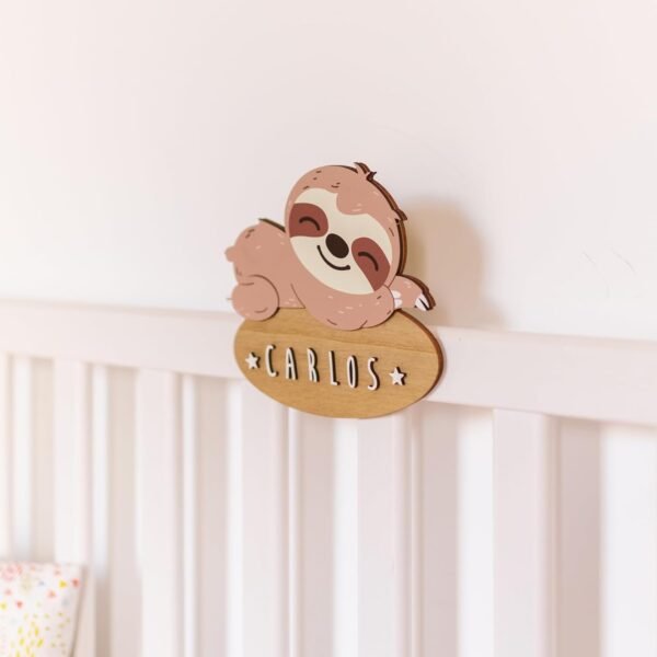WONDEE Vintiun - Targa decorativa per cameretta dei bambini, con nomi in legno, personalizzati, per porte e camerette, per bambine e bambini, rose/regali personalizzati originali per neonati - Image 4