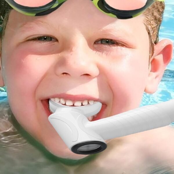 Tubo respiratorio per bambini, comodo tubo da snorkeling per bambini, attrezzatura flessibile per allenamento, bocchino pieghevole, gadget per immersioni e snorkeling per principianti - Image 3