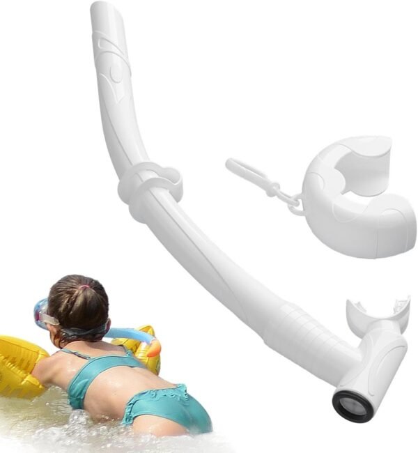 Tubo respiratorio per bambini, comodo tubo da snorkeling per bambini, attrezzatura flessibile per allenamento, bocchino pieghevole, gadget per immersioni e snorkeling per principianti - Image 8
