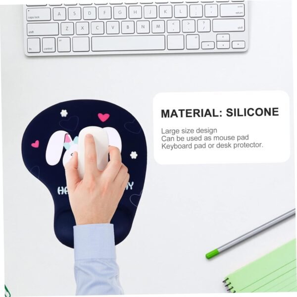 NUOBESTY Tappetino Per Mouse Con Poggiapolsi Design Ergonomico Con Cartoni Animati Comodo Per Ufficio Casa E Studenti - Image 9