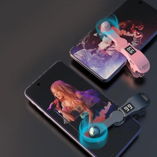 Schermo Auto Clicker per Smart Phone, Tapper schermo per telefono Apps Video Live Streaming Gadget Fast Click Simulazione dito continuo clic per trasmissioni in diretta, giochi (Rosa) - Image 2