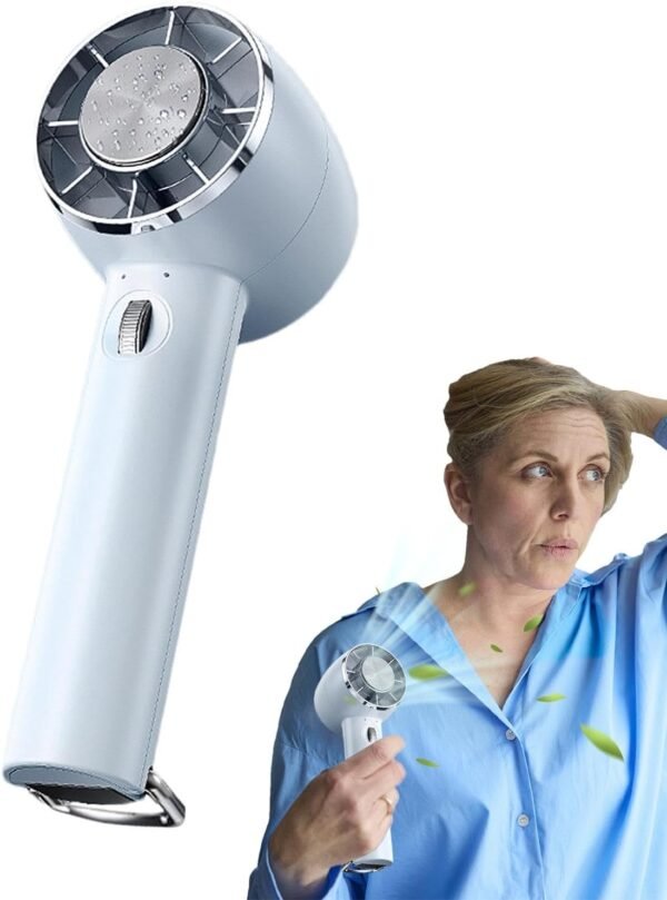 Neamou Ventilatore portatile ricaricabile, ventilatore portatile portatile | Ventole di raffreddamento per piccole ventole - Ventilatore portatile, ventilatore personale con tecnologia di - Image 7