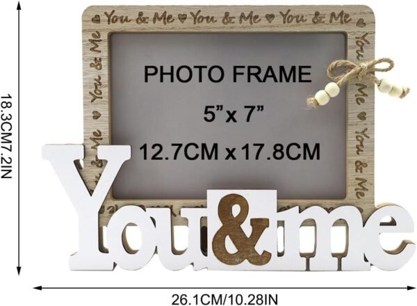 AKTOUR Oggetti Tecnologici per La Camera Decorazione per la casa per abito da sposa per foto in legno Decorazione artigianale Base 70/30 per Sigarette Elettroniche (Khaki, One Size) - Image 6