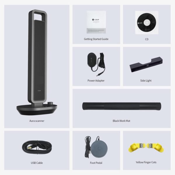 Scanner Portatile per Libri CZUR Aura Pro Scanner per Documenti Max Formato A3 con Lampada con Riconoscimento Multilingua (OCR), Compatibile con MacOS e Windows - Image 9