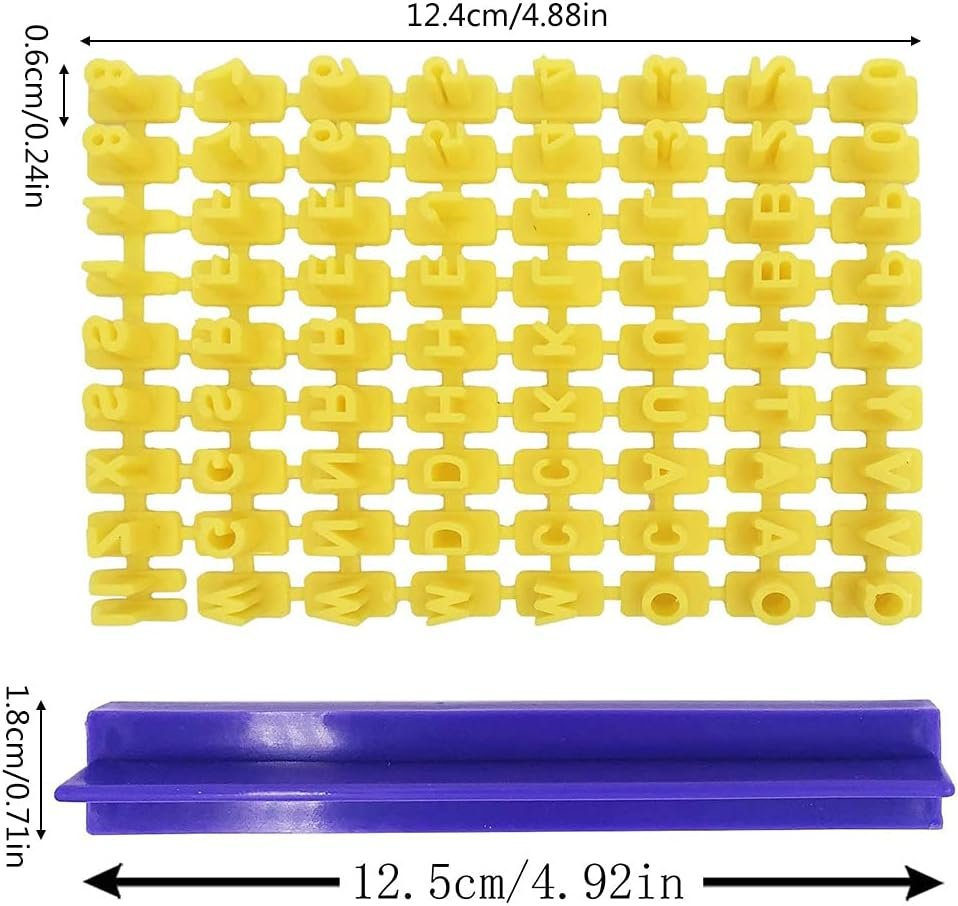 Stampi per biscotti in plastica a forma di numero e lettere, per bambini, gadget da forno - Image 4