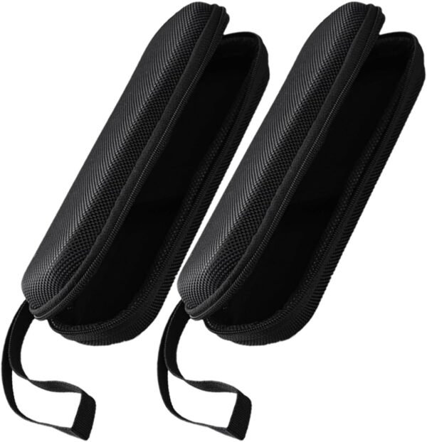 HOMSFOU 2 Pz custodia portatile marsupio bloccabile borsa tecnologica kit borsa frigo cavo custodia tablet case tablet piccola custodia per cavi piccolo organizer per auricolari eva Black