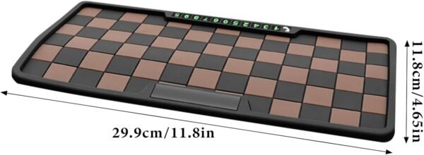 Tappetino antiscivolo per cruscotto adesivo, in gel, multiuso, per cellulari, chiavi, gadget, per posizionare e organizzare in modo sicuro i dispositivi - Image 2