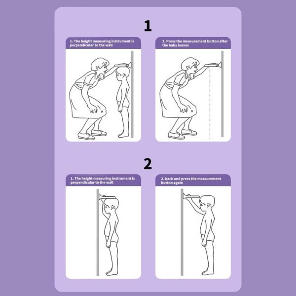 Disegni accurati dell'attrezzatura di misura dell'altezza non dei gadget di misura dell'altezza per i bambini & - Image 3
