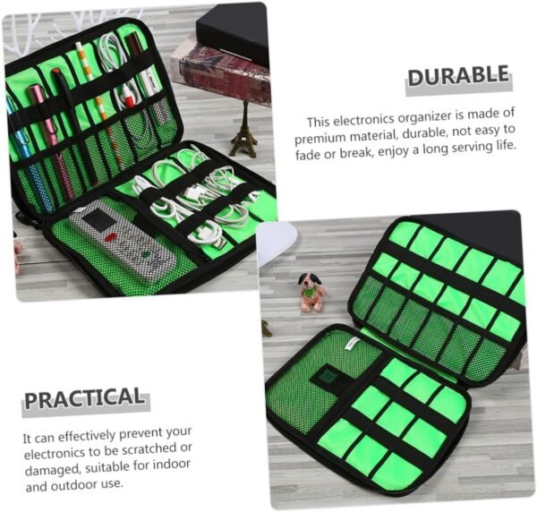 OSALADI Caricabatterie Cavi Borse Per Riporre Gadget Da Viaggio Organizer Per Dispositivi Tecnologici Organizer Per Dispositivi Elettronici - Image 3