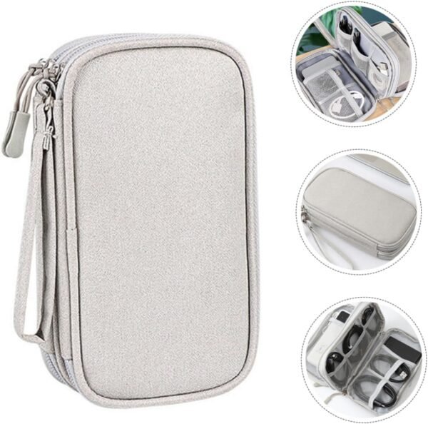 Borsa Da Viaggio Essenziale Per La Tecnologia Organizer Per Auricolari Custodia Per Elettronica in Tessuto Oxford Organizer Per Cavi E Gadget Custodia Per Accessori Da Esterno - Image 3