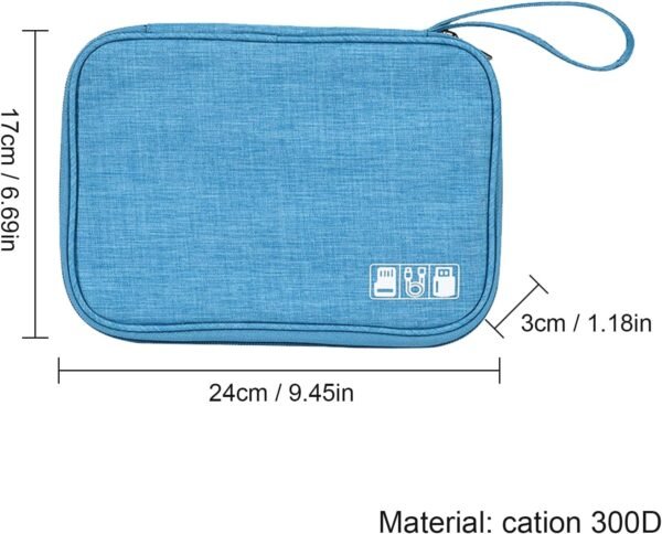 Elettronica Accessori Borsa - Borsa Organizer per Cavi Portatile,Elettronica Accessori Gadget Big Bag per Cavo USB, Card, Hard Drive - Image 4