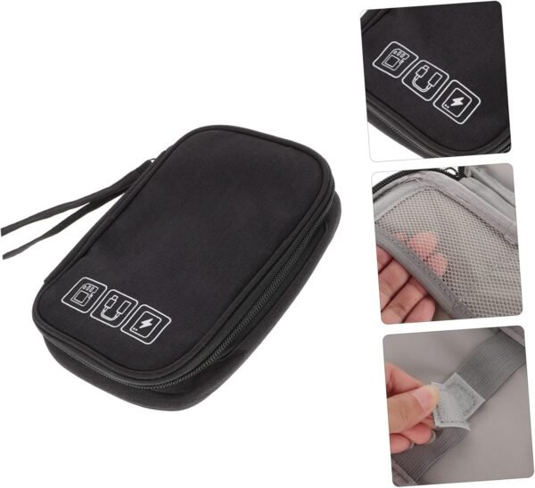 HOMSFOU Mini Borsa Organizer Da Viaggio Per Cavi Per Riporre I Cavi Elettronici Facile Organizzazione Degli Accessori - Image 8