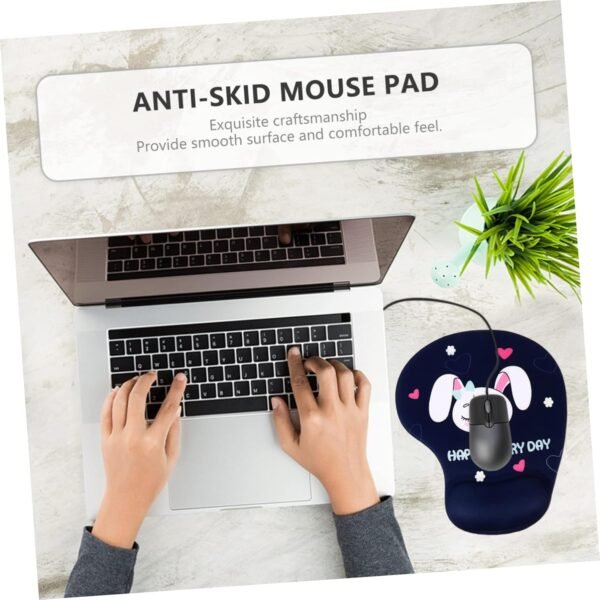 NUOBESTY Tappetino Per Mouse Con Poggiapolsi Design Ergonomico Con Cartoni Animati Comodo Per Ufficio Casa E Studenti - Image 8
