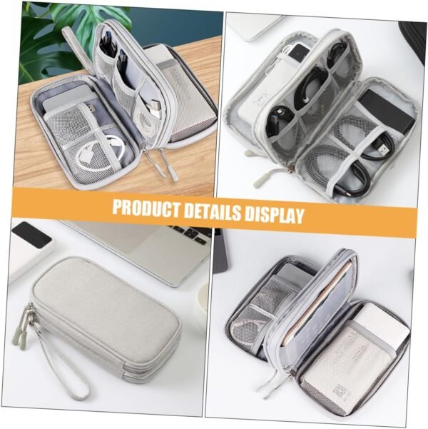 Borsa Da Viaggio Essenziale Per La Tecnologia Organizer Per Auricolari Custodia Per Elettronica in Tessuto Oxford Organizer Per Cavi E Gadget Custodia Per Accessori Da Esterno - Image 2