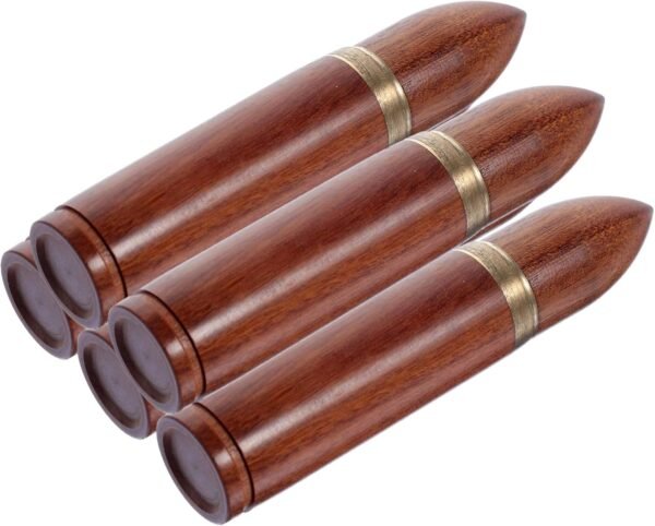 MUCKLILY 5 Set Scatola di Stuzzicadenti in Legno Gadget Tecnologia Cavo Distributore Macchina Dentifricio Banca Auto Elettronica Prodotti Accessori Porta Stuzzicadenti di Legno 5 Pezzi * 5 - Image 4