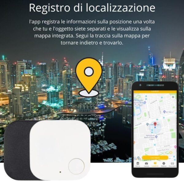 Air Localizzatore Portachiavi GPS Tag Bluetooth Compatibile Con Apple iOS e Android - Smart Tracker per Borse, Chiavi, Bagagli, Mini GPS per Bambini, Oggetti e Cani - Image 6
