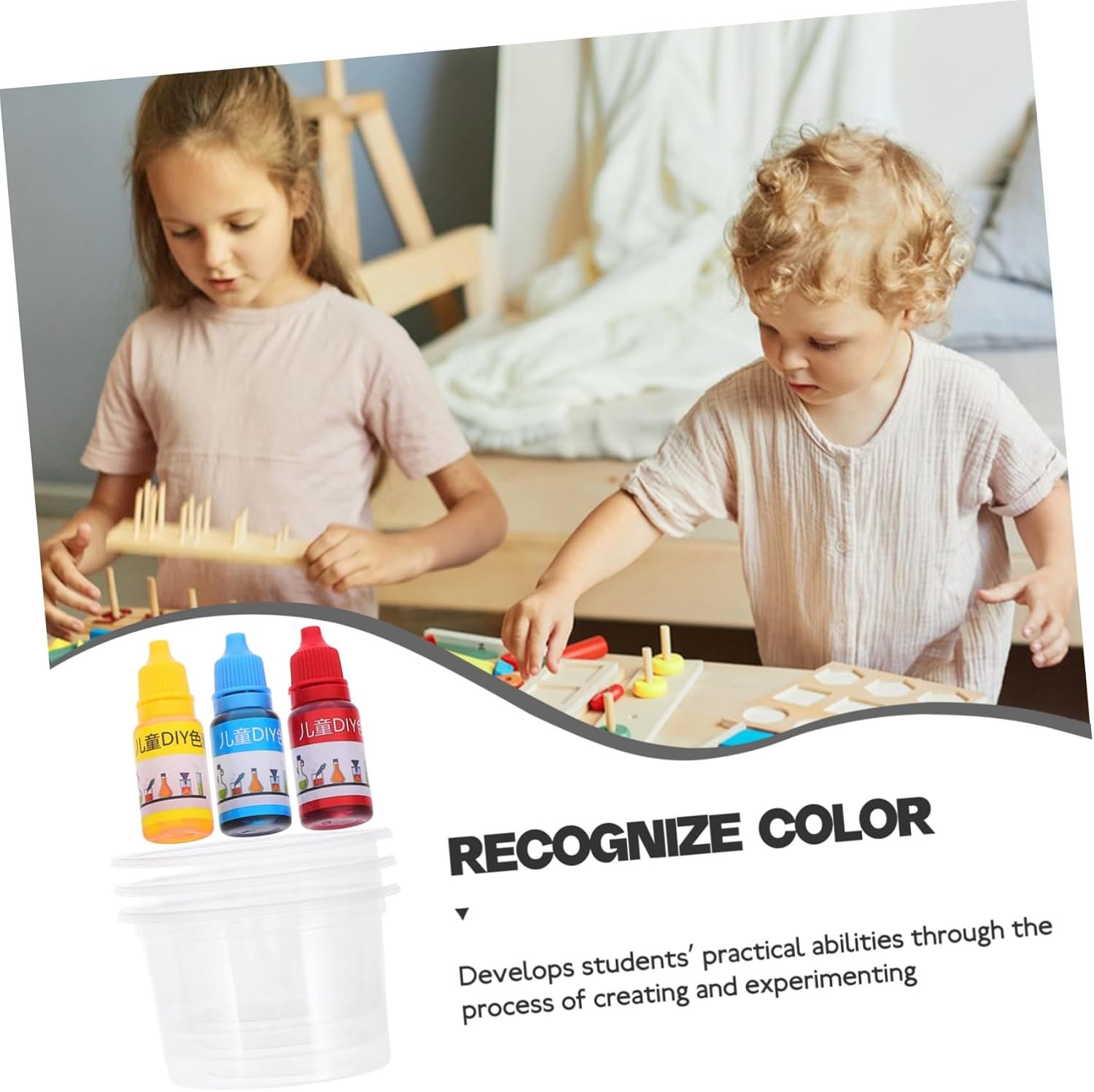 Vaguelly Kit Di Giocattoli Sensoriali Per Bambini - Set Di Giocattoli Per Mescolare Progetti Scientifici Set Di Gioco Per Il Trasferimento Del Per L'istruzione Scolastica E Domestica - Image 8