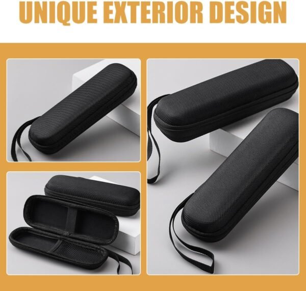 HOMSFOU 2 Pz custodia portatile marsupio bloccabile borsa tecnologica kit borsa frigo cavo custodia tablet case tablet piccola custodia per cavi piccolo organizer per auricolari eva Black - Image 5