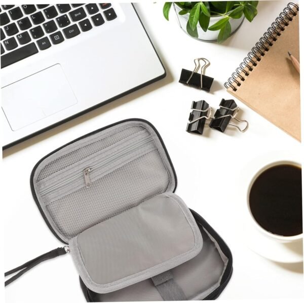 HOMSFOU Mini Borsa Organizer Da Viaggio Per Cavi Per Riporre I Cavi Elettronici Facile Organizzazione Degli Accessori - Image 7