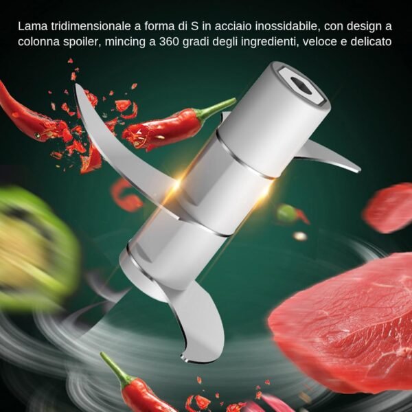 Chopper di aglio elettrico, elicottello elettrico - Masher di macellaio di aglio - Gadget da cucina wireless cucina USB Carica piccola robot da cucina per la casa in campeggio da cucina all'aperto - Image 8