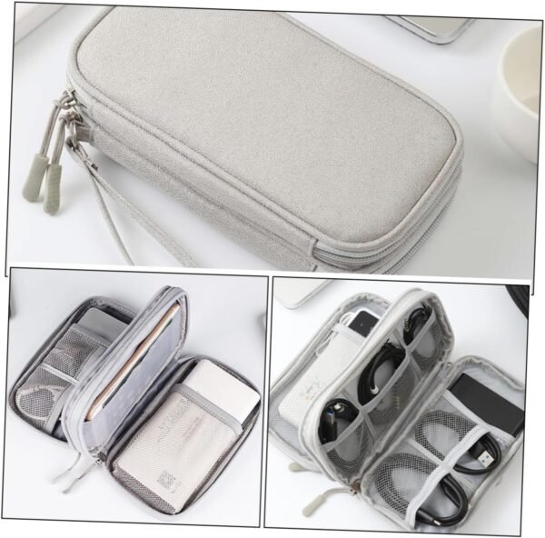 Borsa Da Viaggio Essenziale Per La Tecnologia Organizer Per Auricolari Custodia Per Elettronica in Tessuto Oxford Organizer Per Cavi E Gadget Custodia Per Accessori Da Esterno - Image 8