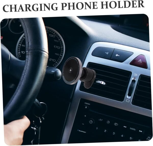 OSALADI Caricabatteria Per Auto Stazione Di Ricarica Caricabatteria Portatile Per Telefono Supporto Per Telefono Per Auto Supporto Per Telefono Con Ricarica Wireless Accessori Per Gadget - Image 9