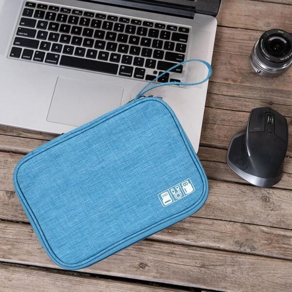 Elettronica Accessori Borsa - Borsa Organizer per Cavi Portatile,Elettronica Accessori Gadget Big Bag per Cavo USB, Card, Hard Drive - Image 2