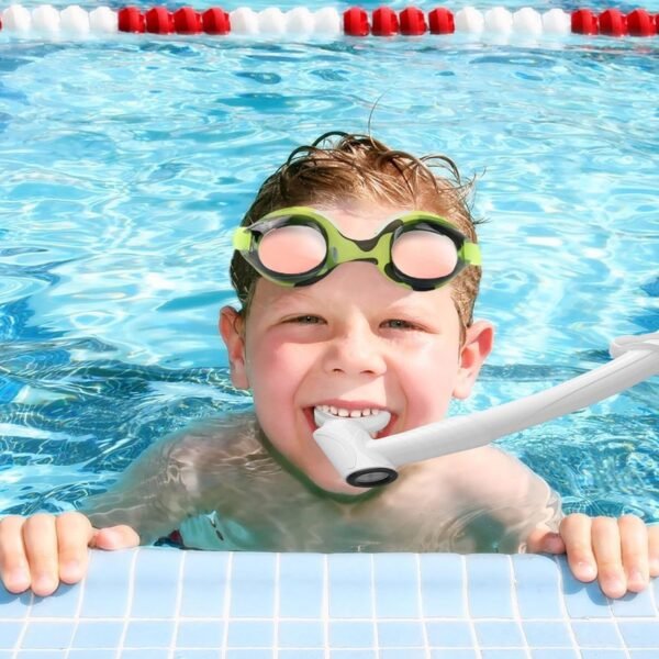 Tubo respiratorio per bambini, comodo tubo da snorkeling per bambini, attrezzatura flessibile per allenamento, bocchino pieghevole, gadget per immersioni e snorkeling per principianti - Image 6