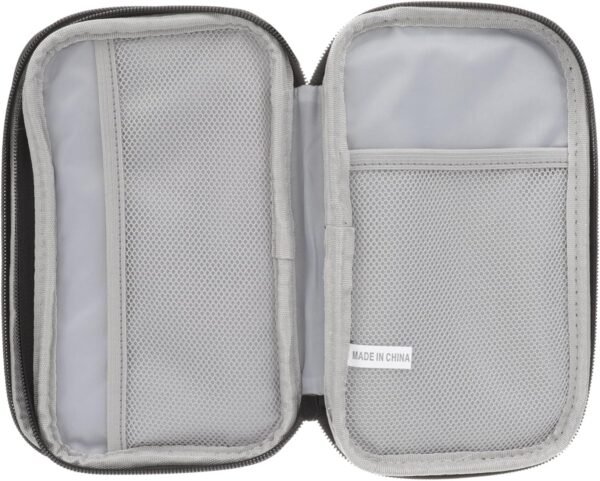 Hemobllo Custodia Per Cavo Digitale Aria Organizzatore Di Archiviazione Cubo Gadget Piccola Borsa Per Cavi Borse Borsa Tecnologica Mobile Viaggio Tessuto Jacquard Impermeabile Black