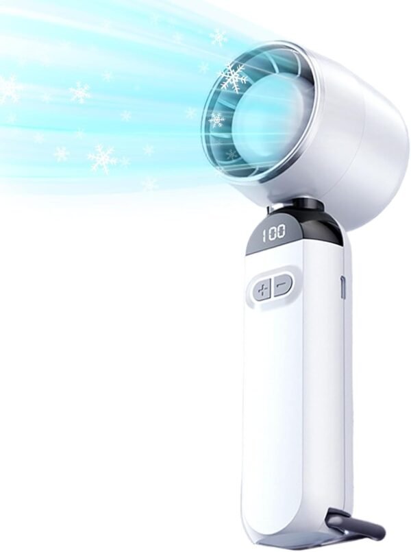 Qyljeiwred Ventilatore portatile | Ventilatore personale senza pale, 100 velocità, silenzioso e ricaricabile, gadget di raffreddamento per scrivania all'aperto, palestra, dormitorio, matrimonio - Image 8