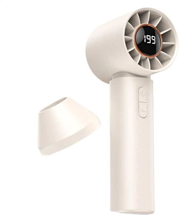Wusideday Ventilatore a mano, ventilatore personale con tecnologia Turbo, potente a batteria, ricaricabile di tipo C, motore ad alta velocità, per ragazze, donne, bambini