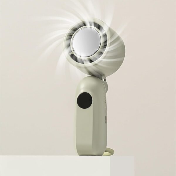 Generico Ventilatore a Mano Ricaricabile,Ventaglio Personale Compatto Ricaricabile USB | Display LED con 3 Velocità Silenziose e Accessori Tecnologici a Batteria per Bambini, Donne e Uomini - Image 3